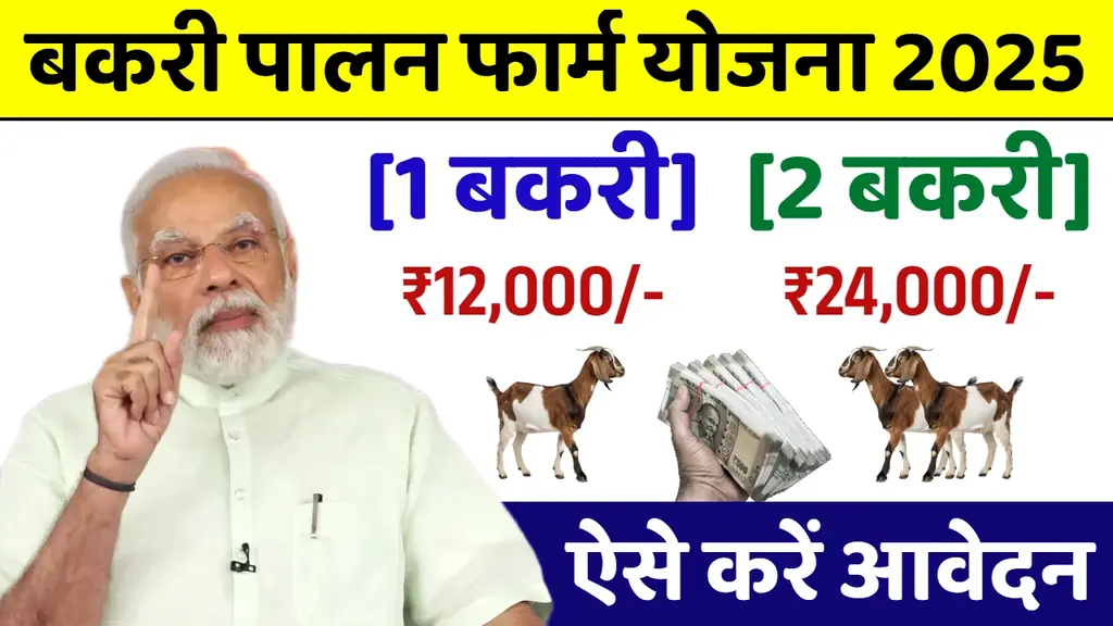 Bakri Palan Farm Yojana 2025, goat farming scheme, bakri palan loan yojana, goat farming business, rural employment scheme, animal husbandry support, goat farming subsidy
